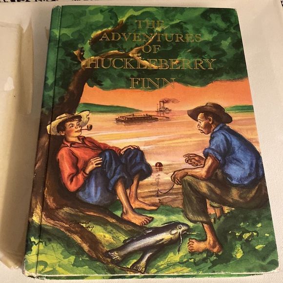The Adventures of Huckleberry Finn by Mark Twain Hardback Book 1989 Printing - Picture 2 of 12